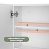 Bathroom Mirror Cabinet 3 Door Shelf Storage Wall Mounted Cupboard White Iqpwolp