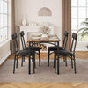 Dining Table Set with 2/4 Chairs, Modern Design for Kitchen, Home, Patio, Garden