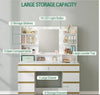 Dressing Table With Led Mirror Drawers Set Makeup Desk Vanity Table Lights Searc