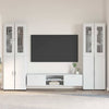 TV Cabinet Set FLORIN High Gloss White Engineered Wood