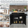 Kitchen Island Storage Trolley Rolling Cart Shelves Cupboard Cabinet Drawer Home