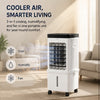 Portable Air Cooler, 15L Evaporative Air Cooler with 2 Ice Packs, Remote Control