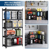 5-Tier Shelving Unit, 72" Heavy Duty Steel Storage Rack, Adjustable Garage Shelf