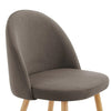 Dusk Iris Taupe Velvet & Natural Wood Effect Set of 2 Dining Chairs RRP £299