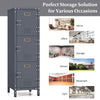 Metal Storage Locker 100cm Industrial Cabinet w/ 3 Lockable Doors,