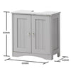 Bathroom Under Sink Cabinet Basin Storage Cupboard Vanity Unit