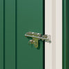 5x3ft Lockable Metal Garden Shed Steel Outdoor Storage Weatherproof Green