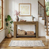 41.3'' Farmhouse Console Table, 2-Tier Wooden Narrow Entryway Table for Hallway