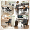 Velvet Dining Chairs Padded Set of 1/2 Metal Legs Kitchen Home Office Multicolor