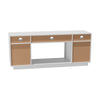 Electric Fireplace with TV Stand Unit Cabinet 30inch LED Fire Heater Living Room