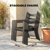 5 Pieces Outdoor Dining Set with Cushions, Garden Dining Set for 4
