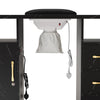 Rolling Table Nail Workstation Drawer Vacuum Marbling Texture Cabinet