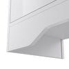 150cm White High Gloss TV Stand Cabinet TV Unit with LED Lights Storage Doors