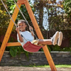 Large Wooden Swing Set Slides Rock Climbing Frame Little Tikes Panther Peak