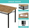 5PCS Dining Table Set Kitchen Table and Chair for 4 w/ Storage Rack Dining Room