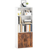 5-Tier Bookcase, Tall Bookshelf w/ Adjustable Shelf, Refurbished