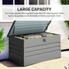Outdoor Storage Box Lockable 400L - Garden Container Chest Weather Resistant