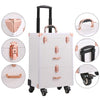 Professional Makeup Case Trolley Large Storage Cosmetic Vanity Trolley on Wheels