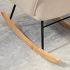 Nursing Rocking Nursery Glider Rocker Armchair for Living Room, Beige