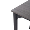 5PCS Grey Dining Table&Chairs Set Modern Industrial Metal Frame Kitchen Home Bar