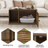 Cat Litter Box Enclosure Hidden Cat Washroom with Winding Entry