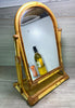 VINTAGE BAMBOO DRESSING TABLE ORIGINAL 1970s SWIVEL MIRROR rattan cane