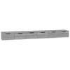 Wall Cabinets 2 pcs Grey Sonoma 102x30x20 Engineered Wood L8T1