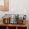 4 Pack Chest Freezer Baskets Kitchen Storage Baskets Stackable Carbon Steel Wire
