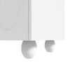 Minimalist White TV Cabinet 180cm with Doors, Storage Drawers & Solid Wood Legs