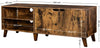 Retro TV Console, TV Stand Cabinet, TV Table with 2 Doors, Adjustable Shelves
