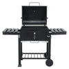 Garden Barbecue Smoker Burner Charcoal Grill Thermometer Outdoor Cooking Section