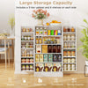 41” Tall Pantry Cabinet Kitchen Storage Cabinet with Doors-White