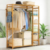 Strong Wooden Clothes Rail Garment Rack Hanging Stand Storage Shelf Tidy Closet