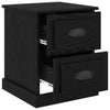 Bedside Cabinet Black Oak 39 x 39 x 47.5 cm Engineered Wood