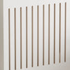Radiator Cover Vertical Slat Modern Stylish MDF Wood White Black Cabinet Shelf