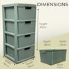 Large Rattan Drawer Storage Unit 2/3/4 Drawers Units Bedroom Office Desktop Draw
