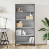 Book Cabinet Grey Sonoma 80x31x169 Engineered wood Q1C4