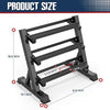 Adjustable 3-Tier 1100LBS Dumbbell Rack Heavy Duty Weight Rack Storage Shelf Gym