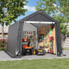 Outdoor Shed Equipment Shelter Cover Storage Bicycle PE Waterproof Steel Frame