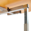 Curved Over Bed & Chair Table Adjustable Height & Width with Lockable Castors