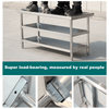 Stainless Steel Commercial Kitchen Catering Prep Table 2/3 Tier Work Bench
