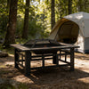 Outdoor Fire Pit Bowl with Grill Grate Multifunction Camping Heater & BBQ Grill
