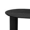 Dusk Hattie Black Oak 6 Seater Panel Oval Dining Table RRP £899