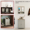 Priano Freestanding Bathroom Cabinet Unit Grey Vanity Cupboard Storage Unit