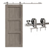6.6FT/201cm Stainless Steel Sliding Barn Wood Door Hardware Closet Track Roll...