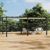 6 x 3m Aluminium Pergola with Retractable Roof Outdoor Garden Gazebo Canopy Tent