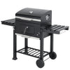 Garden Barbecue Smoker Burner Charcoal Grill Thermometer Outdoor Cooking Section
