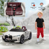 BMW i4 Licensed 12V Kids Electric Ride-On Car w/ Remote Control - White