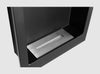 Hanging bio fireplace 400x400 black structural matt