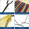 Double Hammock with Steel Stand, 350 lb Capacity, Portable In/Outdoor Carry Bag